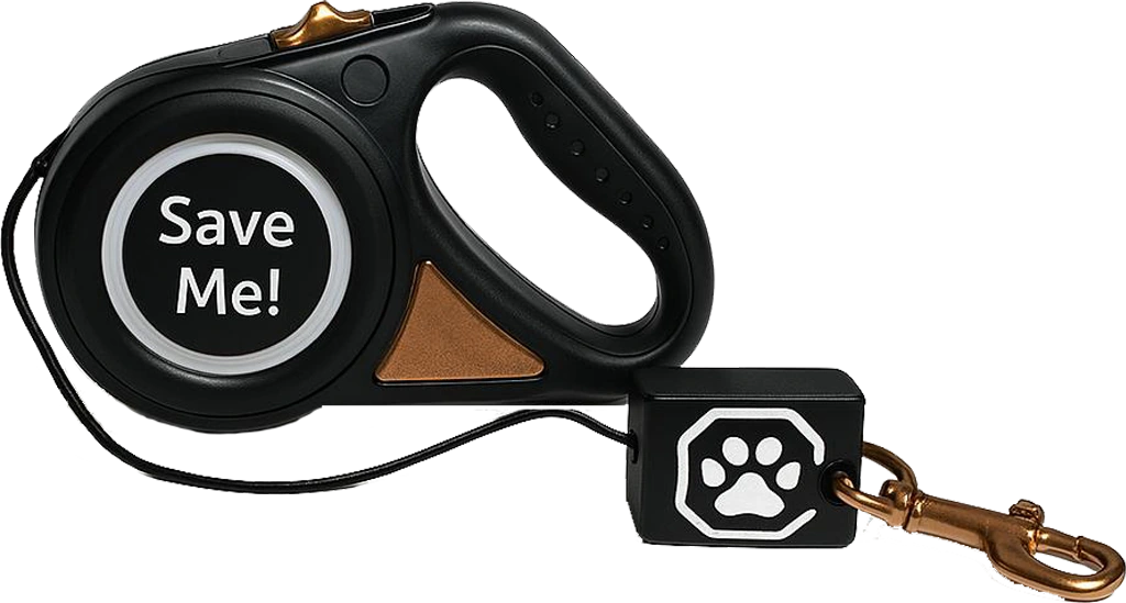 Saveme! leash in use